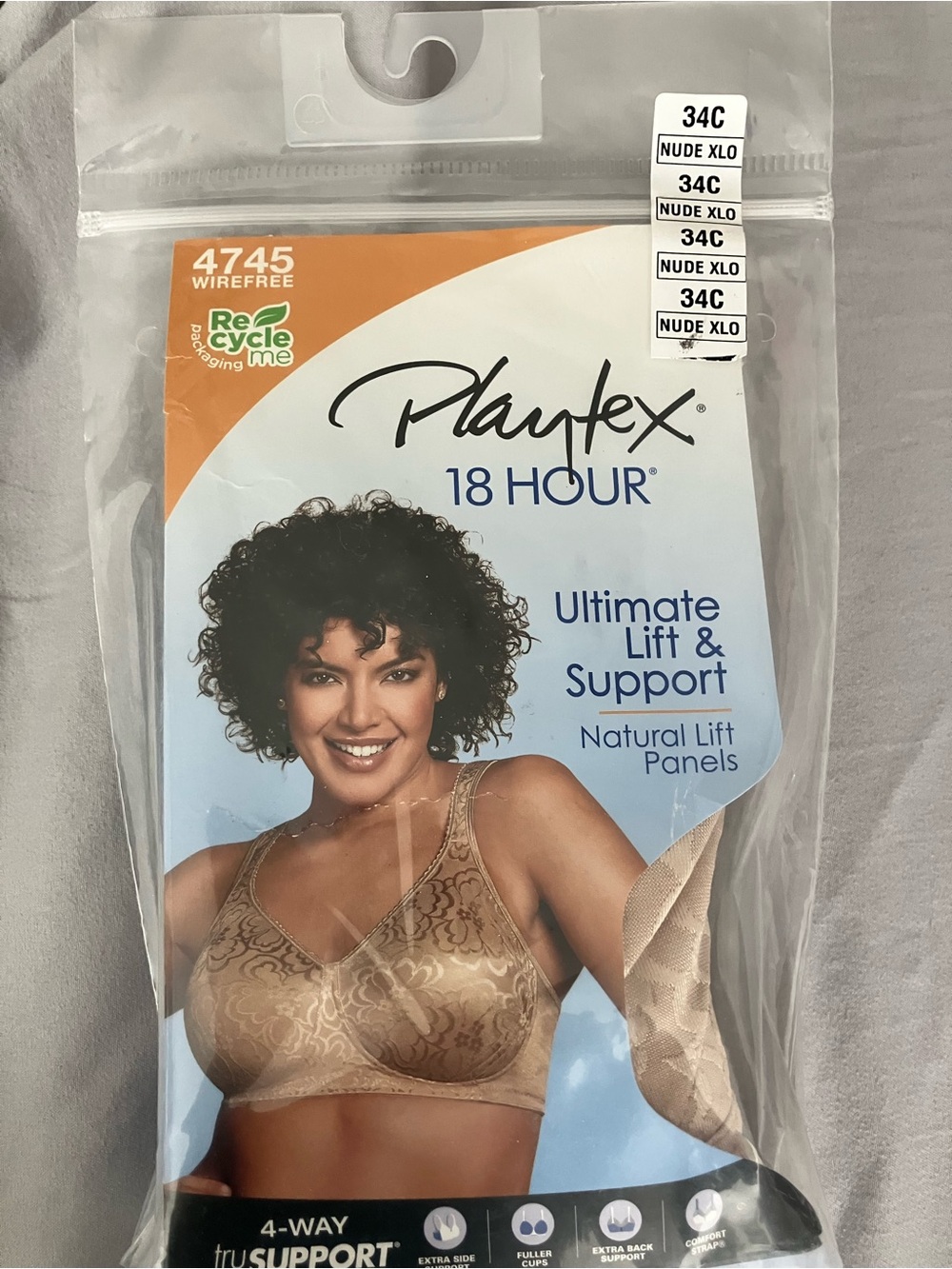 Playtex 18 Hour Wirefree Bra in Nude